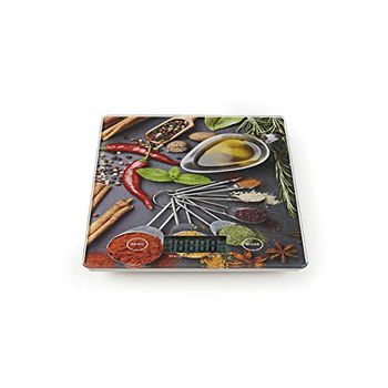 NEDIS Keukenweegschaal, digitaal, glas/kunststof, designdruk