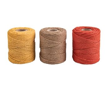 Rayher Bastelzubehör, Terracotta, 3X ca.50g, 3 spolette à 65m