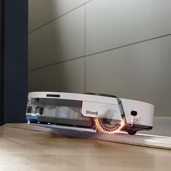 Shark PowerDetect 2-in-1 Robotstofzuiger en Dweil, NeverTouch Pro 60 dagen zelf legende, bijvullende en reinigende robot met 3D & LiDAR-navigatie, NeverStuck, wifi/app/Alexa, Wit RV2800ZEEUWH