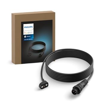 Philips Hue Secure, Cavo Estensibile, 3m, per Sistemi a Bassa Tensione, Nero