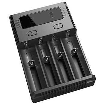Nitecore New I4 Oplader, uniseks, volwassenen, zwart, Nicotine Level-0