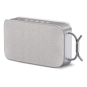 TechniSat BLUSPEAKER TWS XL - Enceinte Bluetooth Portable (avec stéréo True Wireless stéréo, Mains Libres, Bluetooth, 2 Haut-parleurs stéréo de 15 W, Batterie, AUX-in), Gris