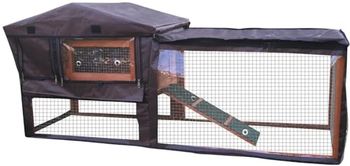 Bunny Business Rabbit Hutch Cover to Fit the BF3 and similiar models of 156cm (w) x 58cm (d) x 68.2cm (h). pawhut