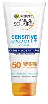 Garnier Ambre Solaire Crema Protettiva Anti-Âge Sensitive Expert + FPS50 + 100 ml