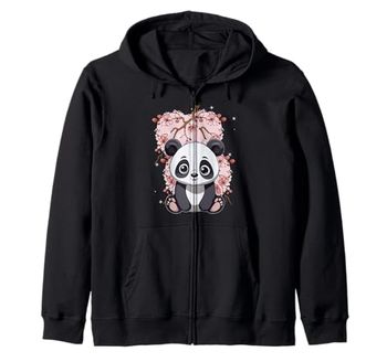 Panda Pandas Panda Bear Panda Bears Asia China Children Child Zip Hoodie