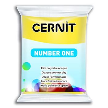 CERNIT CE0900056700 nummer ett lera 56 G, gul, 7 x 5,5 x 1,5 cm