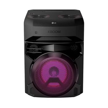 LG XBOOM RNC2, Altavoz de Gran Potencia, 80W, la Bestia, 2 Altavoces, Bluetooth 4.2, USB, Conexión Auxiliar RCA, iluminación LED y entradas para micrófono, Gris Oscuro