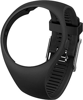 Softeam Polsband voor Polar M200, reservearmband voor volwassenen, uniseks, zwart, S/M