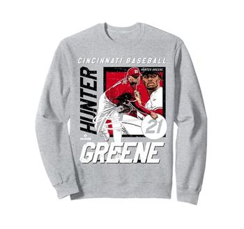 Hunter Greene | Cincinnati MLB Baseball Players | MLBHGR203M Sweatshirt