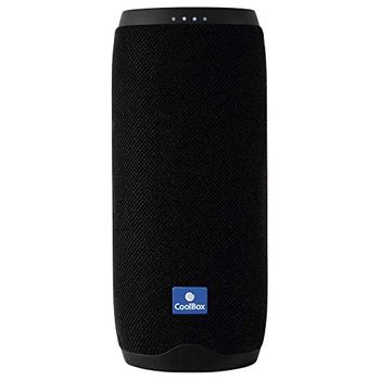 CoolStone 15 – Altavoz Bluetooth Portátil de Tubo, hasta 6 Horas de Autonomía, Conexión Bluetooth o Cable, microSD, USB, Carga en 2.5 Horas, Manos Libres, Indicador LED de Nivel de Carga