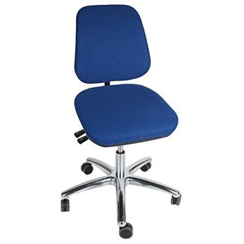 GBP Ergonomics 41-089-3250212 kontorsstolar med hög rygg, medel gasfjäder, stor fotkant, utan fotring, hjul 50 mm, bär, med armstöd, möbelmaterial, 550 mm – 730 mm höjd, grafitgrå