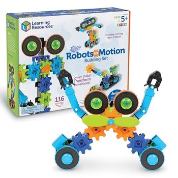 Learning Resources Gears! Gears! Gears! Robots in Motion, STEM, Gear Toy, Robot Gears, Ages 5+