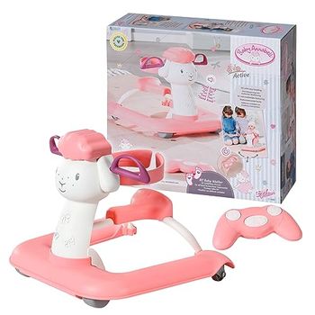 Baby Annabell Active Baby Walker, Remote Controlled Baby Walker with Sound for Toddlers, Includes Built-in Horn, Beaded Handlebar & Sound Function, Batteries Required, Suitable from 3 Years, Multi