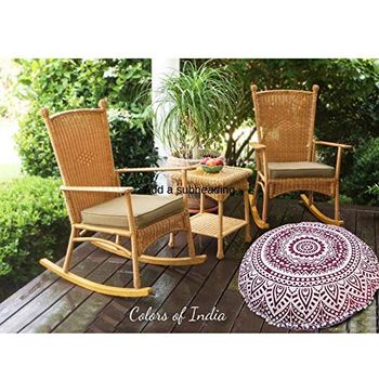 Large Floor Cushion Cover, 32 Inch Round Pillow Cover, Floor Pillow Cover, Mandala Floor Pillow, Round Seat Cushion, FREE SHIPPING