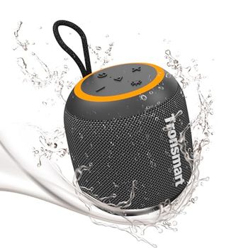 Tronsmart Enceinte Bluetooth Portable avec lumières, appariement stéréo sans Fil et Basses améliorées, Haut-Parleur de Douche étanche IPX7 et Haut-parleurs d'extérieur