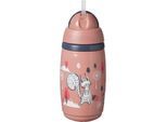 Tommee Tippee Superstar Insulated Straw Pink Kop met rietje voor Kinderen 12m+ 266 ml