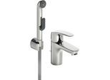 Oras safira washbasin with bidetta handshower and pop up was