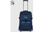 Piquadro Corner 2.0 Handgepäck 2-Rollen Koffer mit Laptopfach 17,3" Blau