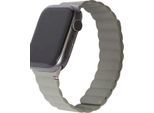 DECODED Smartwatch-Armband "Silikon Magnetic Traction Strap Lite", grün (olive), Smartwatch, Uhrenarmbänder