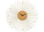 Leonique Wanduhr »- Gold -«, gold, rund, Ø 45,5 cm, aus Metall, Sonne, ideal im Wohnzimmer