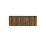 Herstera Garden Pflanzkübel Deco Planter L Schwarz/Natur 50x150x50cm