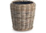 WDMT Rotan drypot ø 50 x 52 cm grijs