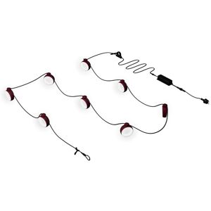 Fermob Hoopik Girlande / LED-Lichterkette schwarzkirsche