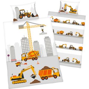 Baby Best Babybettwäsche »Baustelle«, mit niedlichem Baustellen Motiv bunt Größe B/L: 100 cm x 135 cm