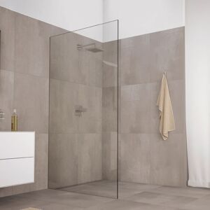 Koralle X88 Free WalkIn Duschwand mit Unterputz-Wandschiene, 30 - 120 cm, Duschkabinen, silber hochglanz