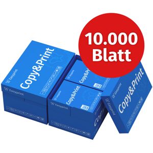 Easyprint Druckerpapier und Kopierpapier 10000 Blatt 20 x 500 A4 Premium Hochweiß CIE 160 Testsieger PEFC Umweltzertifikat