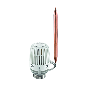 Heimeier Thermostat-Kopf K 640200500 weiss, mit Anlege- bzw. Tauchfühler