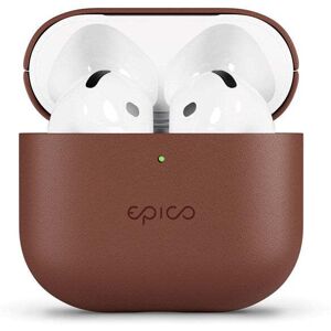 Epico AirPods (4. Gen.) Ægte Læder Cover - Brun
