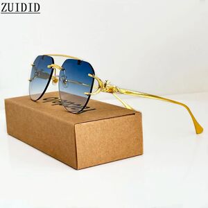 ZUIDID Lunettes de soleil sans monture pour femmes, lunettes de soleil de luxe, lunettes de soleil de luxe, lunettes de soleil pour femmes, lunettes de soleil pour femmes, lunettes de soleil pour femmes