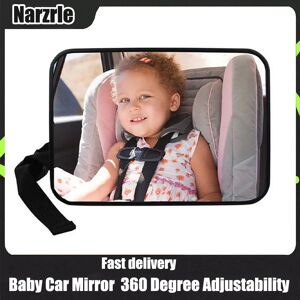 NarzrIe Rétroviseur de voiture pour bébé face arrière 360 ° Rétroviseur de siège de voiture rétroviseur de siège arrière de voiture convexe incassable et réglable pour bébé
