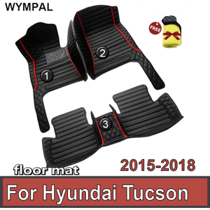 WEIDENG Tapis de sol de voiture personnalisé pour Hyundai, tapis automatique, tapis de couverture pour