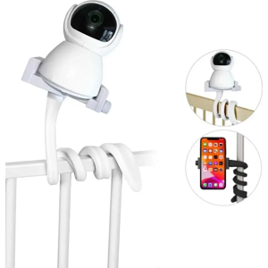 Other Support universel pour moniteur de bébé, support torsadé Flexible pour Webcam, tige de berceau sans