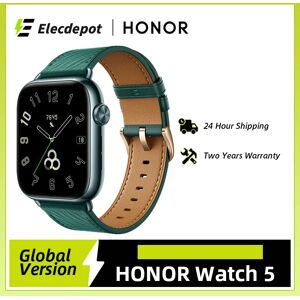 Version mondiale HONOR Watch 5 Smartwatch Suivi GPS précis Scan rapide de la santé Grand écran de 1,85 pouces Prise en charge du GPS IP68