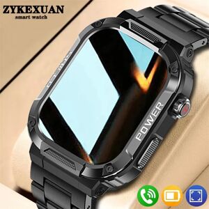 ZYKEXUAN Nouveau pour Huawei Xiaomi montre intelligente militaire hommes moniteur de santé étanche Sport de plein air Tracker Bluetooth appel Smartwatch 2025