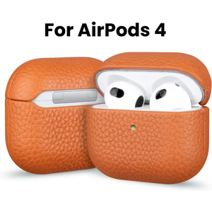 Aucun Étui en cuir pour AirPods 4, étuis pour écouteurs professionnels pour Apple AirPods 4 4e génération