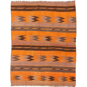 Nain Trading Tappeto Orientale Kilim Afghan Antico 188x149 Marrone/Arancione (Lana, Afghanistan, Tessuto a mano)