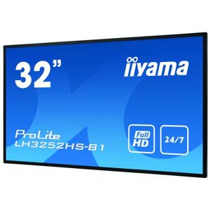 IIYAMA LH3252HS-B1 visualizzatore di messaggi Pannello piatto per segnaletica digitale 80 cm (31.5") IPS Full HD Nero Processore integrato Android 8.0