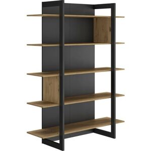 Gami Boekenkast Russel met digitaal drukwerk "jungle" - 299.99 - zwart