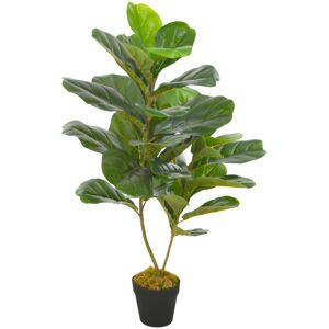 vidaXL Kunstig plante fiolinfiken med potte grønn 90 cm