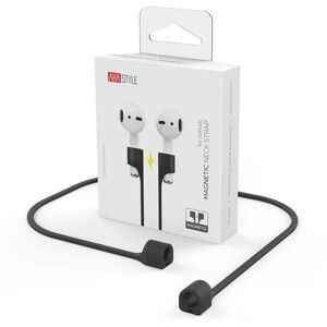 INCOVER AirPods / AirPods Pro Fleksibel Magnetisk Silikonhalsstropp - Svart