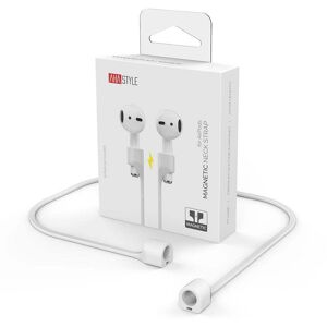 INCOVER AirPods / AirPods Pro Fleksibel Magnetisk Silikonhalsstropp - Hvit