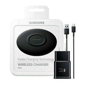 Samsung Wireless Charging Pad Slim Fast Charger for All Qi Devices Black Single Type C