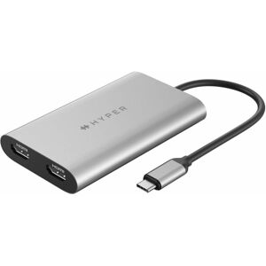 Targus Sanho HyperDrive Dual 4K HDMI 10-In-1 USB-C Hub, Space Gray, HDM1