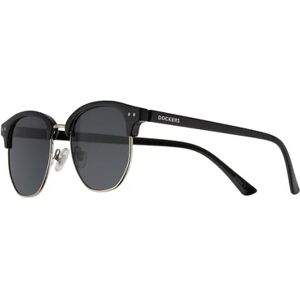 Men's Dockers Black & Silver Round Sunglasses
