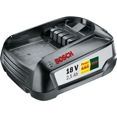 Bosch litiumjonbatteri - 18 V 2,5 Ah - Li-jon - Lång batteritid - Ingen minneseffekt