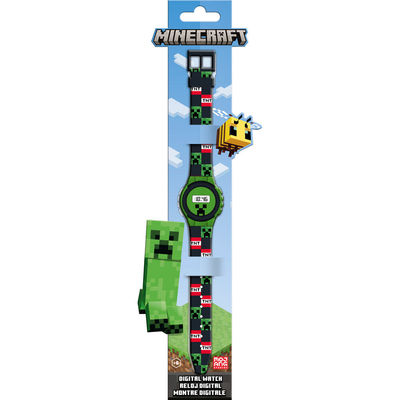 Legetøj Minecraft 4223 Ur Digital Grøn/Sort 22cm
